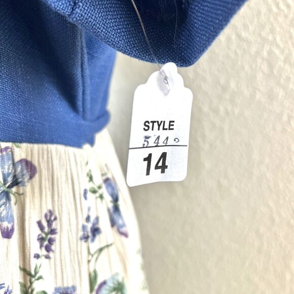 WHIRLAWAY FROCKS Sz 14 Maxi Dress Floral Vintage Prairie Modest Cottagecore USA - Picture 11 of 16